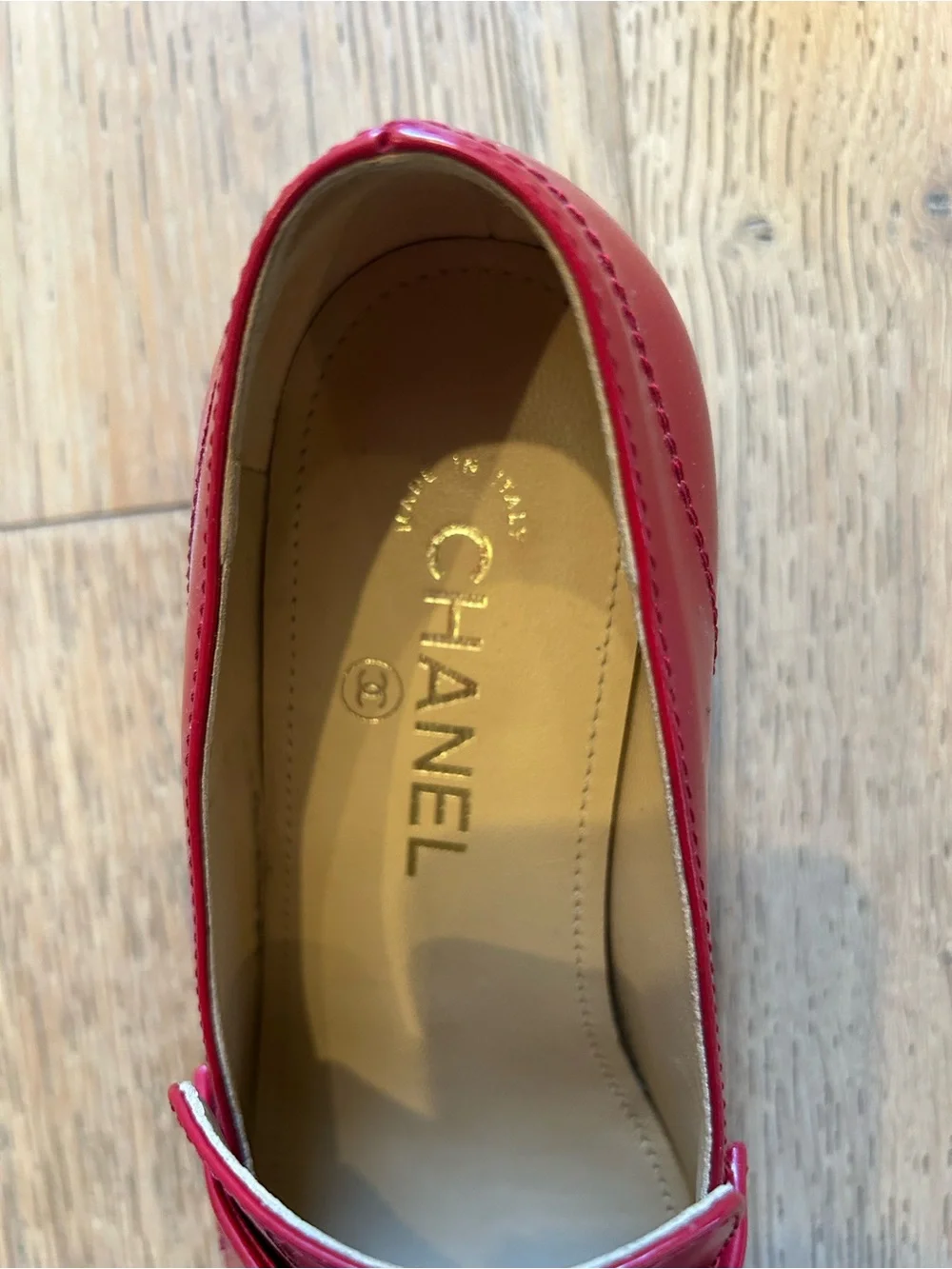 CHANEL loafers.